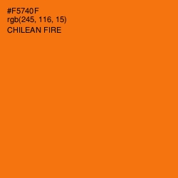 #F5740F - Chilean Fire Color Image